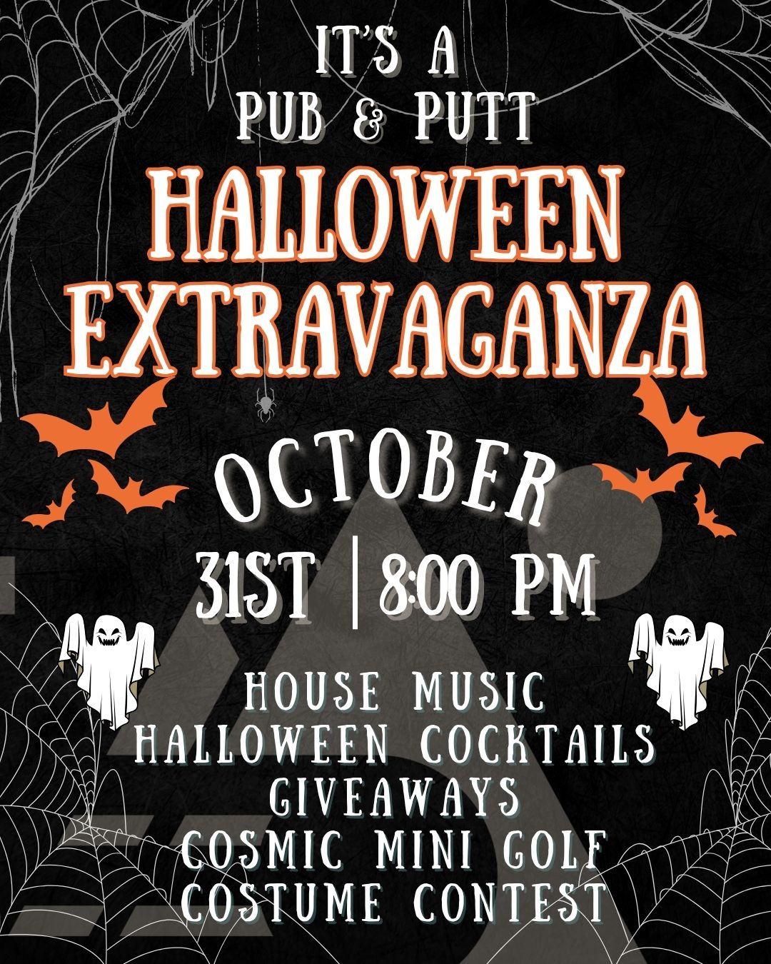 Pub & Putt Halloween Extravaganza flyer